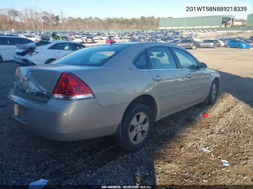 2G1WT58N889218339 2008 Chevrolet Impala Lt