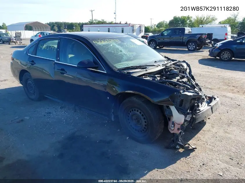 2G1WB57K291118280 2009 Chevrolet Impala Ls