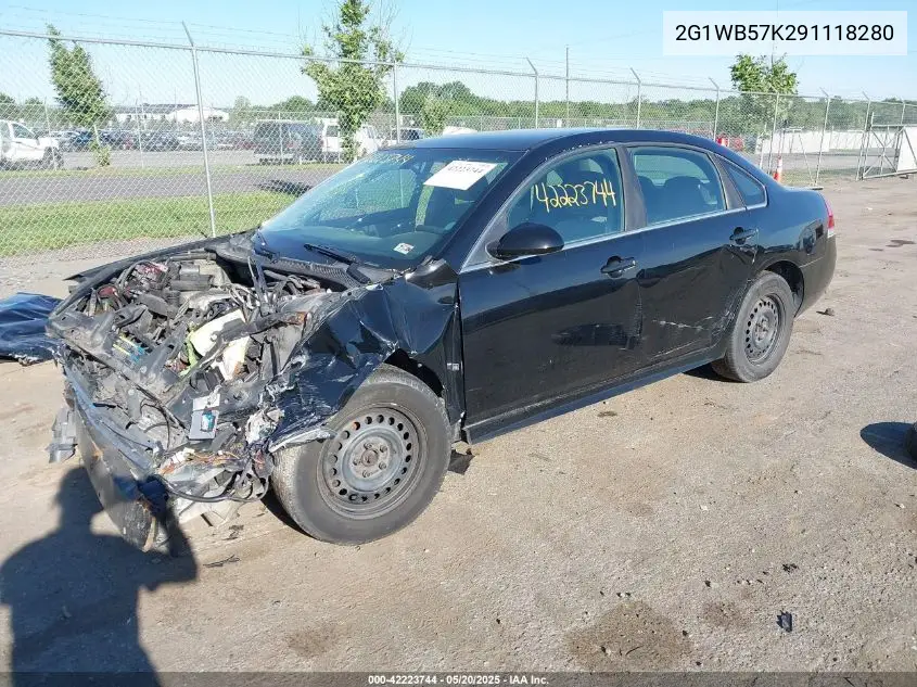 2G1WB57K291118280 2009 Chevrolet Impala Ls