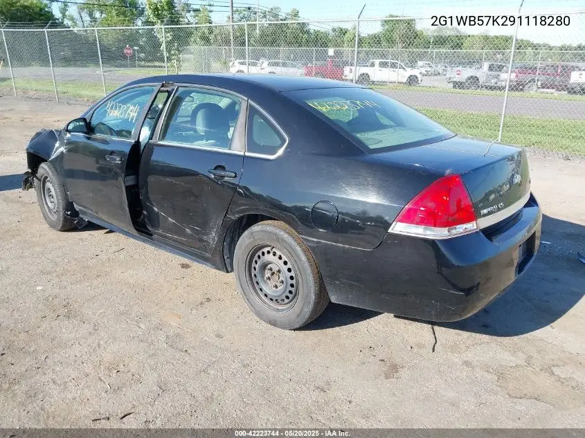 2G1WB57K291118280 2009 Chevrolet Impala Ls