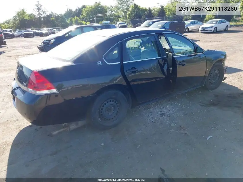2G1WB57K291118280 2009 Chevrolet Impala Ls