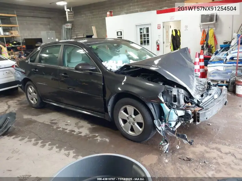 2G1WT57NX91254504 2009 Chevrolet Impala Lt