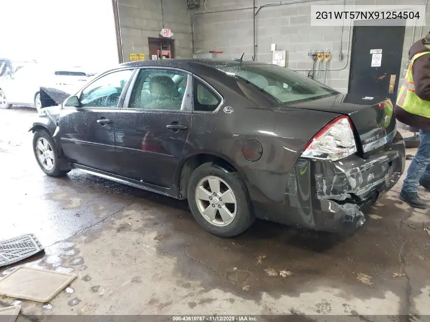 2G1WT57NX91254504 2009 Chevrolet Impala Lt