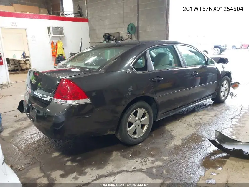 2G1WT57NX91254504 2009 Chevrolet Impala Lt