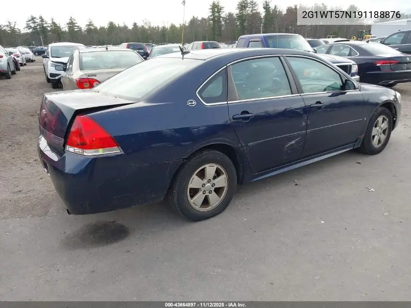 2G1WT57N191188876 2009 Chevrolet Impala Lt