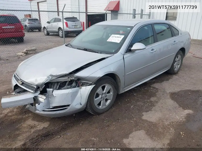2G1WT57K591177739 2009 Chevrolet Impala Lt