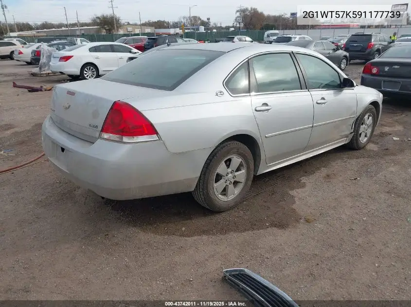 2G1WT57K591177739 2009 Chevrolet Impala Lt