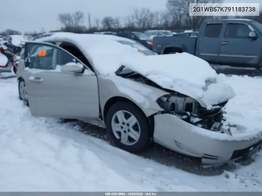 2G1WB57K791183738 2009 Chevrolet Impala Ls