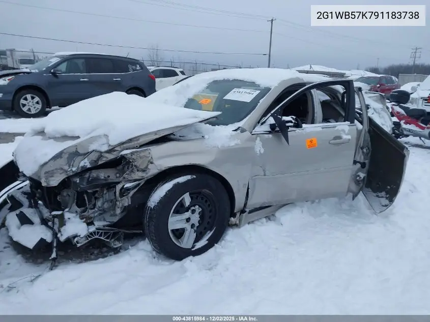 2G1WB57K791183738 2009 Chevrolet Impala Ls