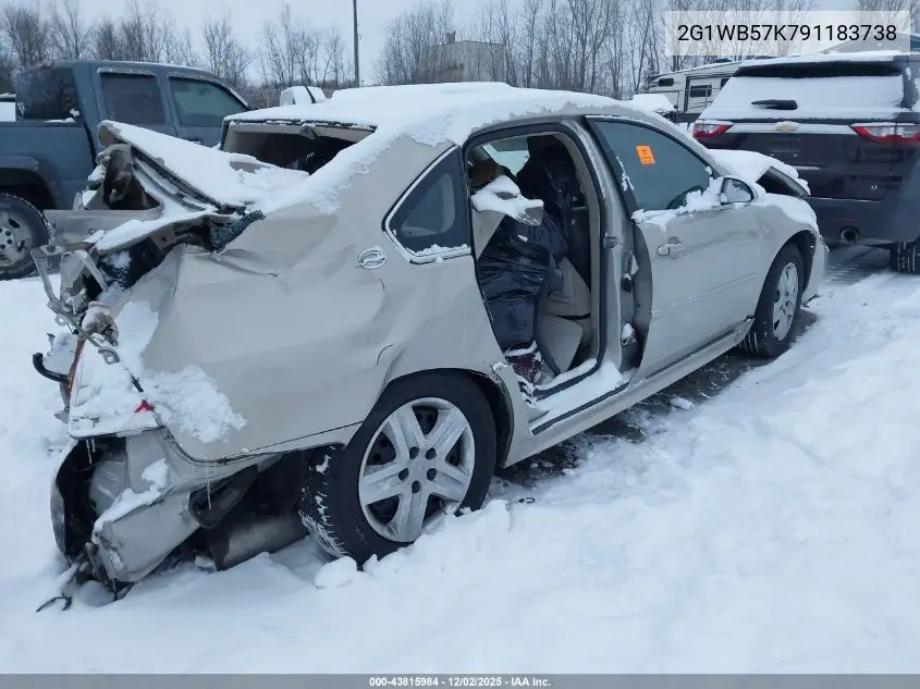 2G1WB57K791183738 2009 Chevrolet Impala Ls