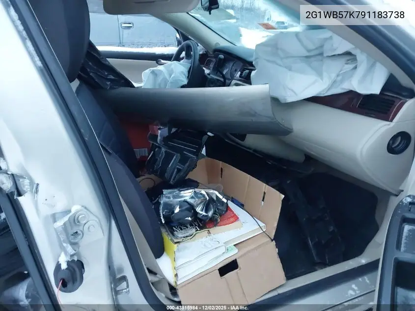 2G1WB57K791183738 2009 Chevrolet Impala Ls