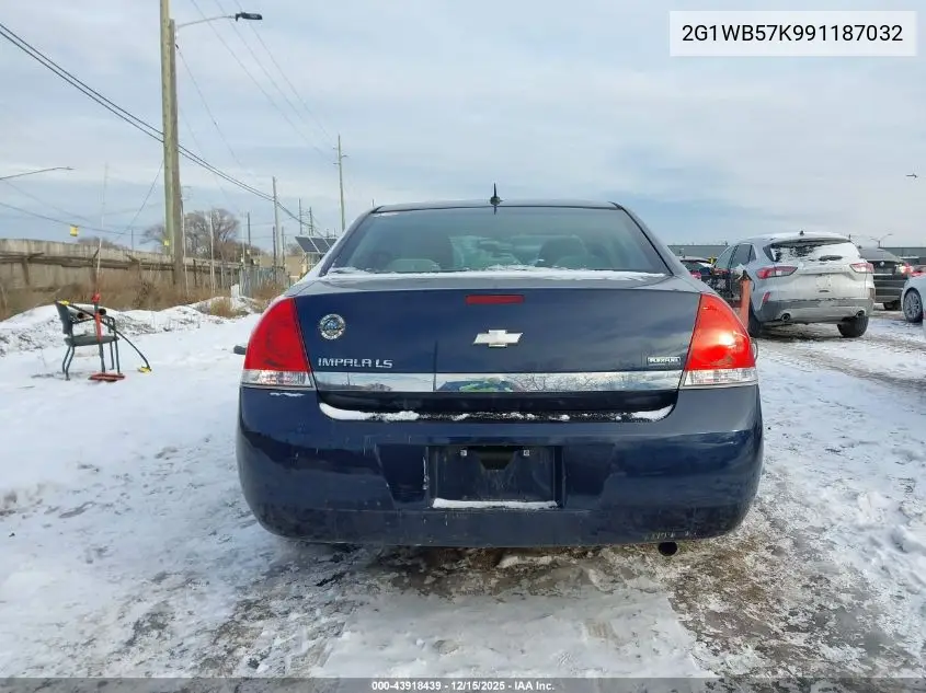2G1WB57K991187032 2009 Chevrolet Impala Ls