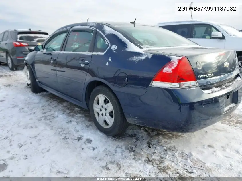 2G1WB57K991187032 2009 Chevrolet Impala Ls