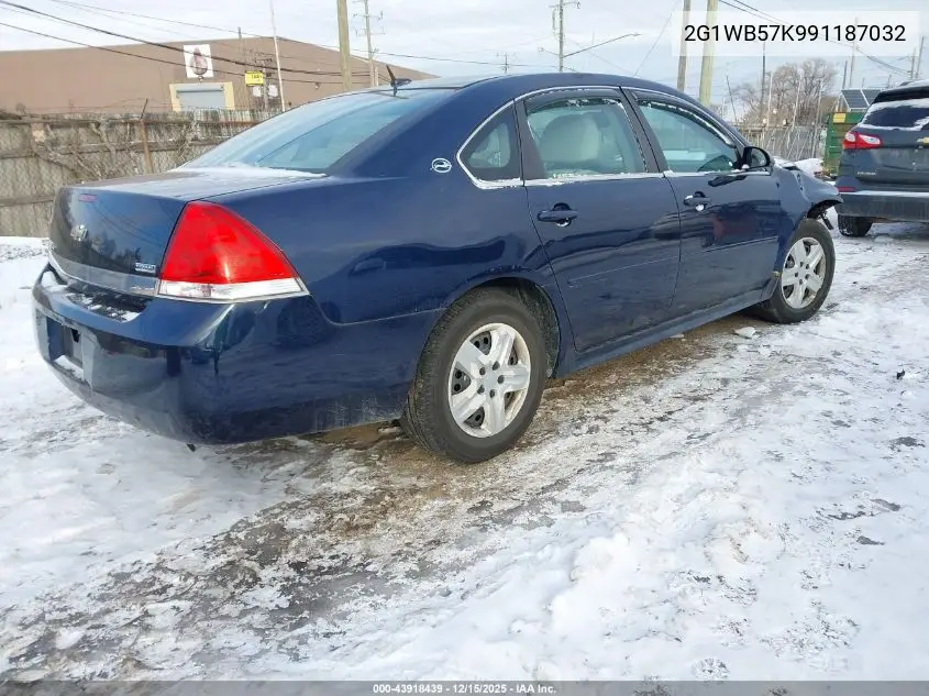 2G1WB57K991187032 2009 Chevrolet Impala Ls
