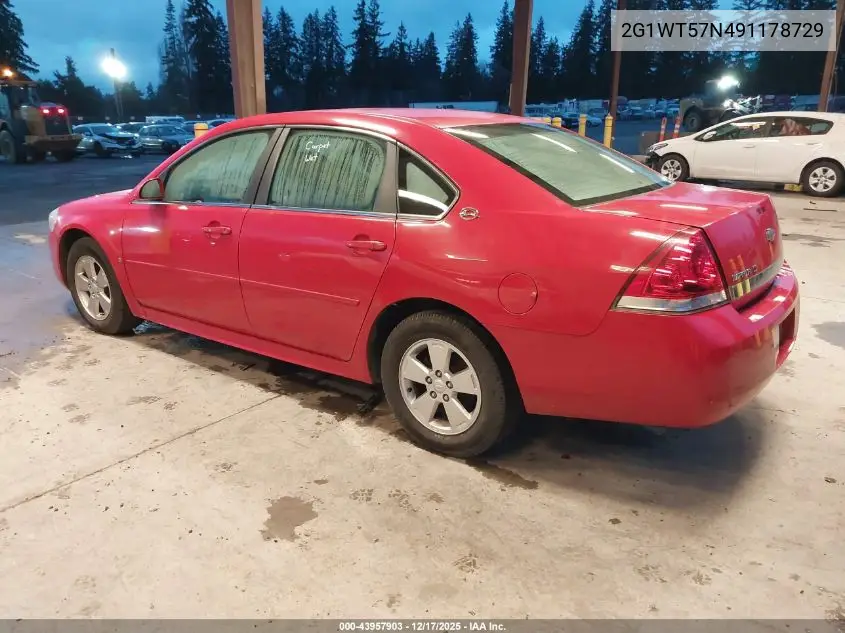 2G1WT57N491178729 2009 Chevrolet Impala Lt