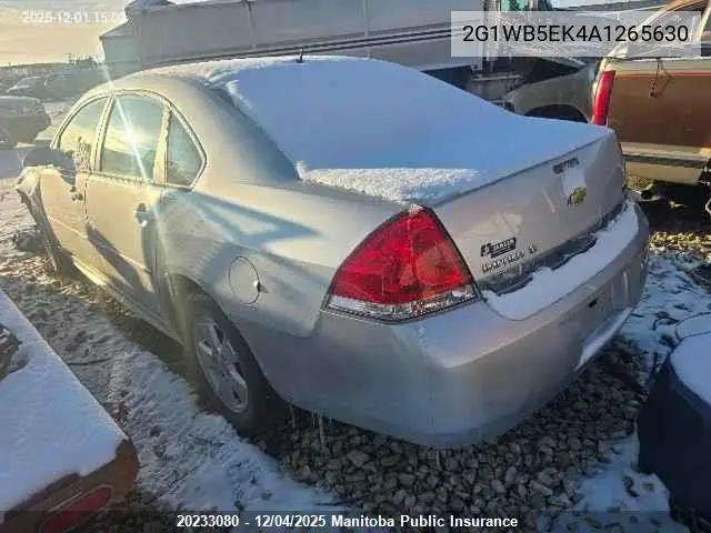 2G1WB5EK4A1265630 2010 Chevrolet Impala Lt V6