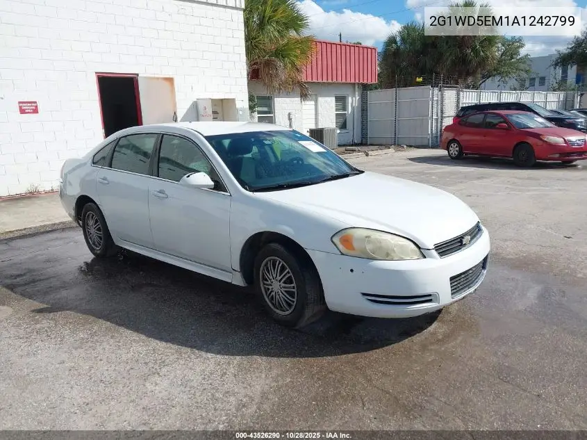 2G1WD5EM1A1242799 2010 Chevrolet Impala Police
