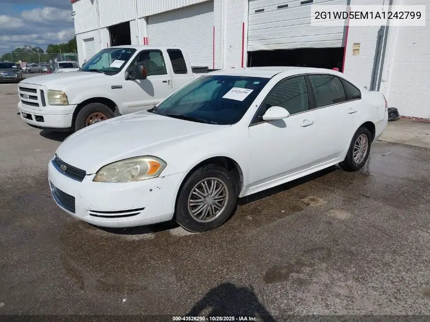 2G1WD5EM1A1242799 2010 Chevrolet Impala Police