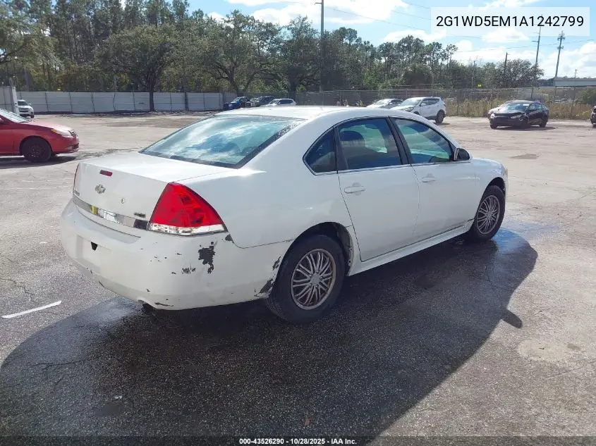 2G1WD5EM1A1242799 2010 Chevrolet Impala Police