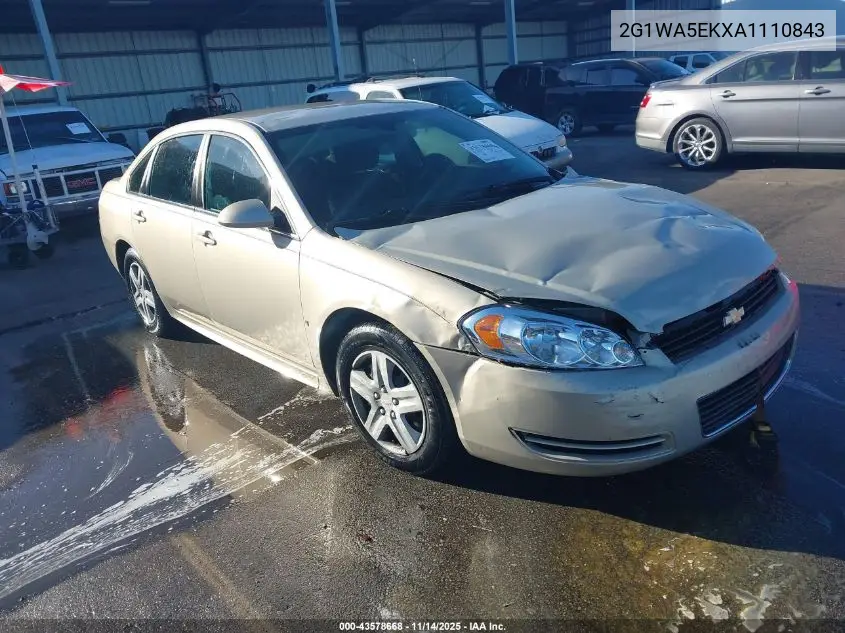 2G1WA5EKXA1110843 2010 Chevrolet Impala Ls