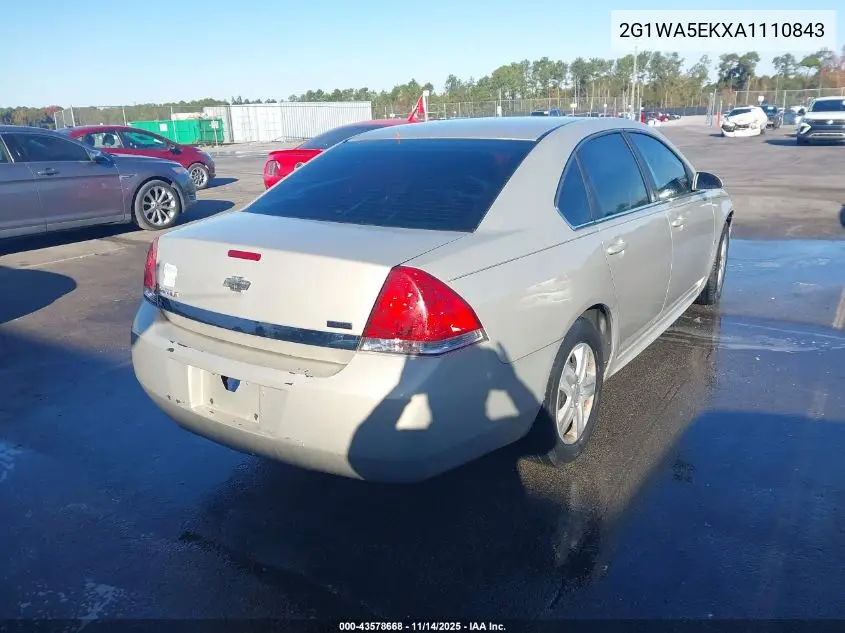 2G1WA5EKXA1110843 2010 Chevrolet Impala Ls