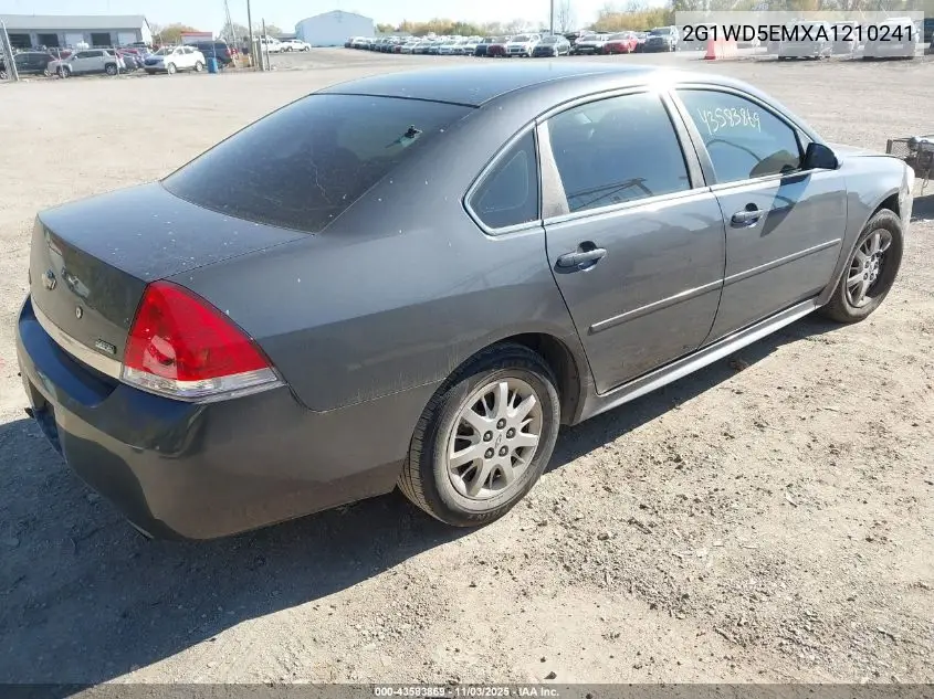 2G1WD5EMXA1210241 2010 Chevrolet Impala Police