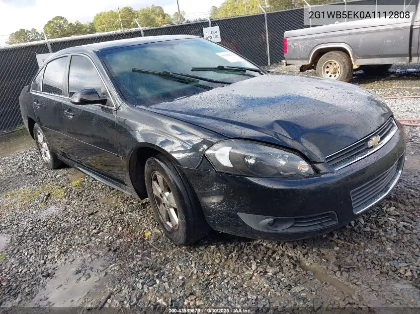 2G1WB5EK0A1112808 2010 Chevrolet Impala Lt