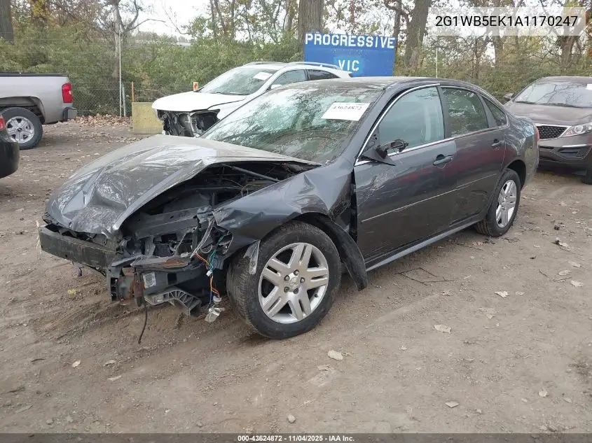 2G1WB5EK1A1170247 2010 Chevrolet Impala Lt