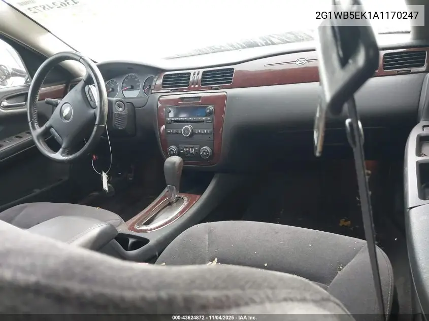 2G1WB5EK1A1170247 2010 Chevrolet Impala Lt