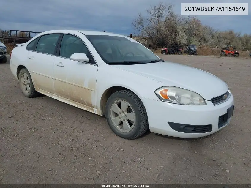 2G1WB5EK7A1154649 2010 Chevrolet Impala Lt