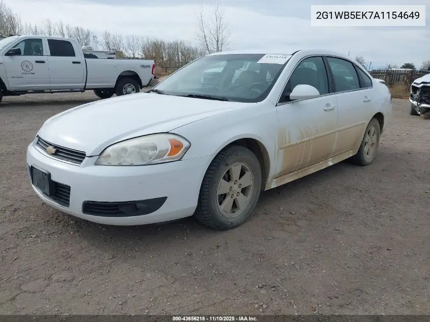 2G1WB5EK7A1154649 2010 Chevrolet Impala Lt