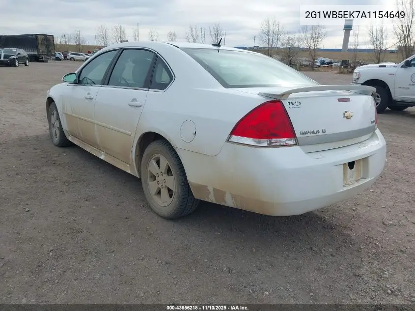 2G1WB5EK7A1154649 2010 Chevrolet Impala Lt