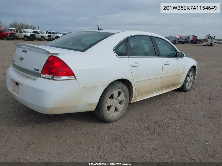 2G1WB5EK7A1154649 2010 Chevrolet Impala Lt