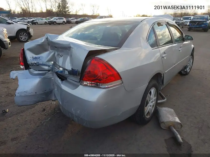 2G1WA5EK3A1111901 2010 Chevrolet Impala Ls
