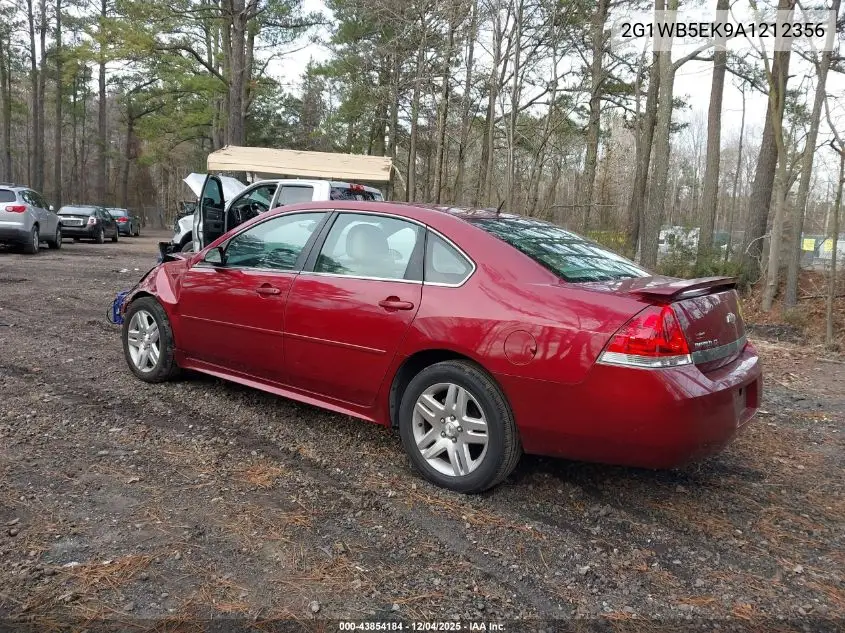 2G1WB5EK9A1212356 2010 Chevrolet Impala Lt