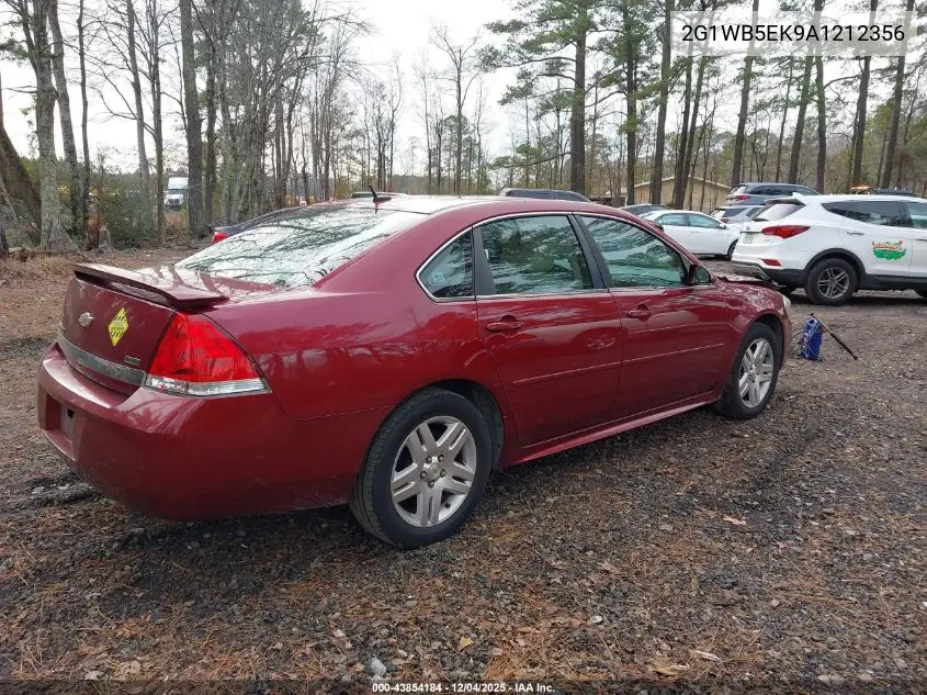2G1WB5EK9A1212356 2010 Chevrolet Impala Lt