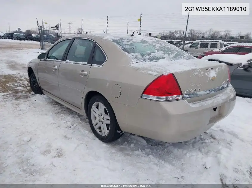 2G1WB5EKXA1189010 2010 Chevrolet Impala Lt