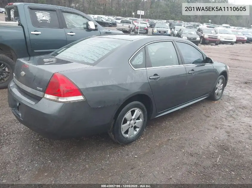 2G1WA5EK5A1110605 2010 Chevrolet Impala Ls
