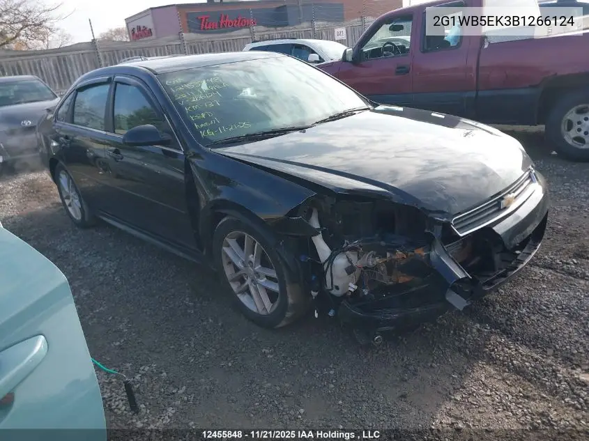 2G1WB5EK3B1266124 2011 Chevrolet Impala Lt