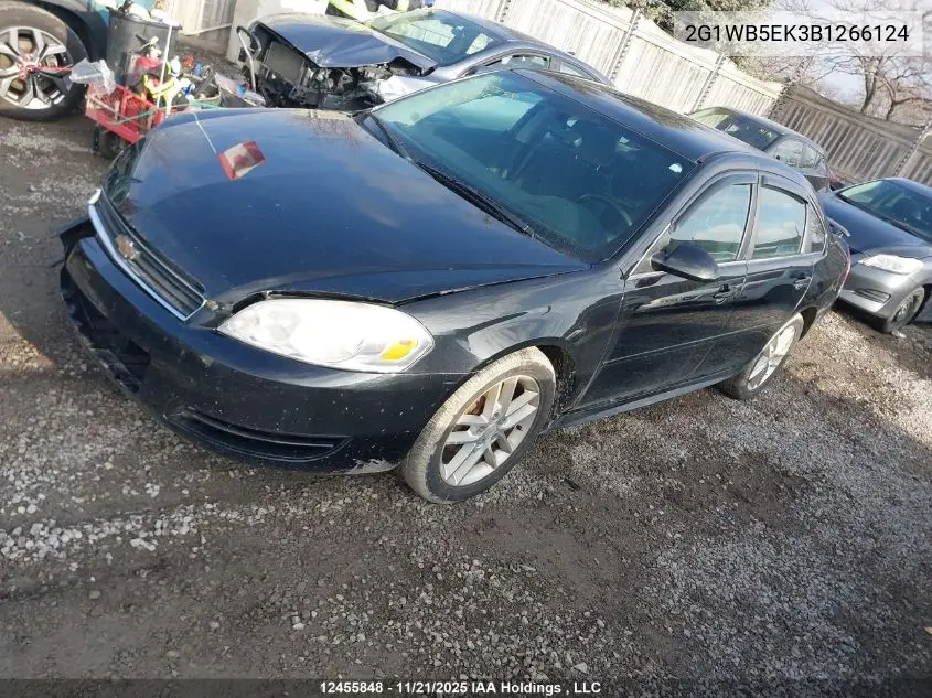2G1WB5EK3B1266124 2011 Chevrolet Impala Lt