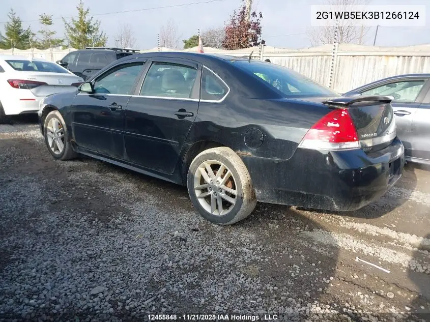 2G1WB5EK3B1266124 2011 Chevrolet Impala Lt