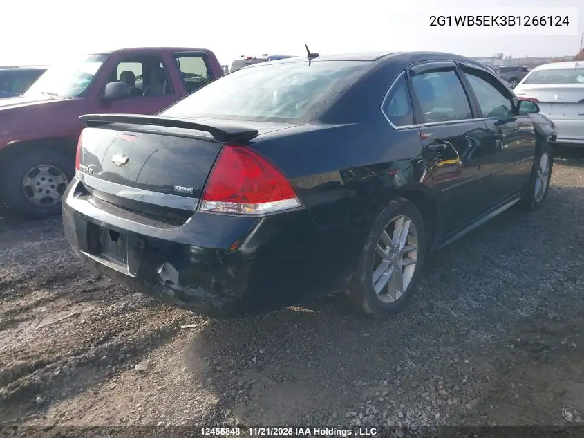 2G1WB5EK3B1266124 2011 Chevrolet Impala Lt