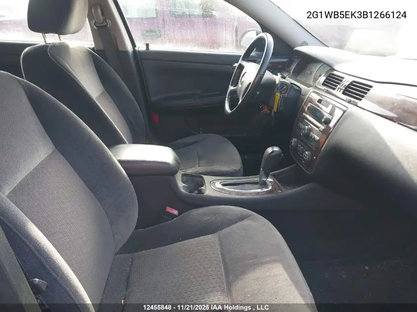 2G1WB5EK3B1266124 2011 Chevrolet Impala Lt