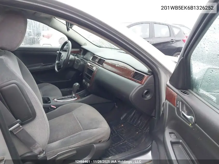 2G1WB5EK6B1326252 2011 Chevrolet Impala Lt