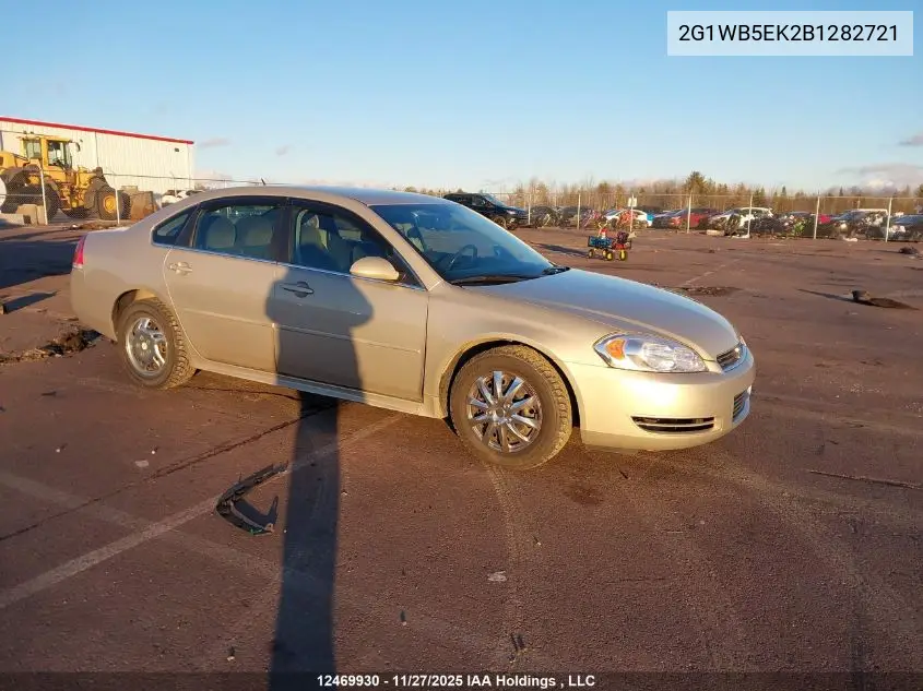 2G1WB5EK2B1282721 2011 Chevrolet Impala Lt