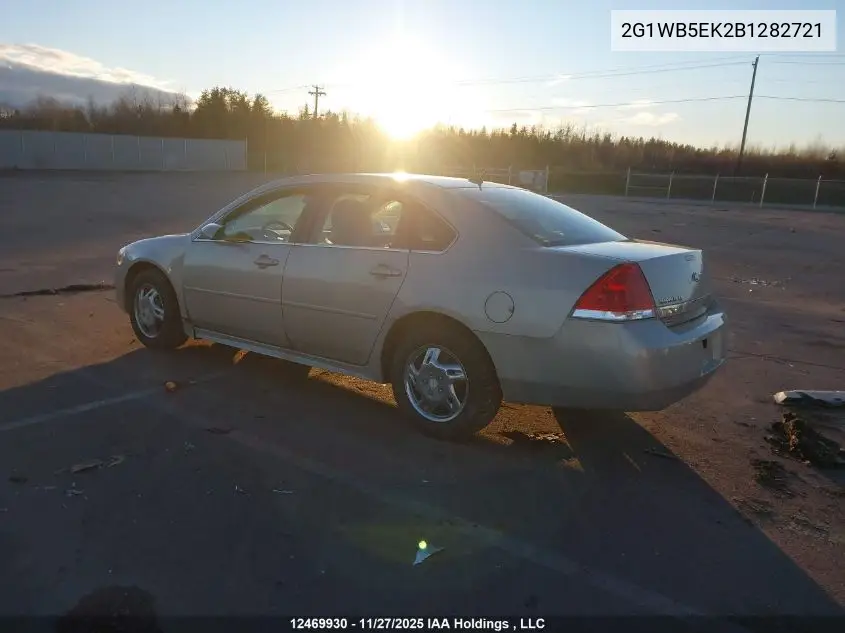 2G1WB5EK2B1282721 2011 Chevrolet Impala Lt