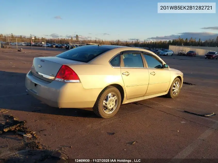 2G1WB5EK2B1282721 2011 Chevrolet Impala Lt
