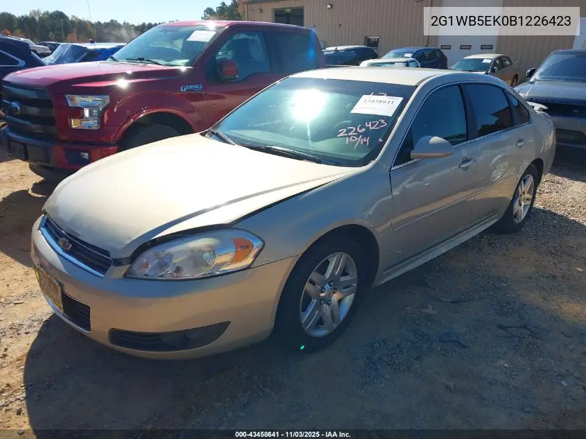 2G1WB5EK0B1226423 2011 Chevrolet Impala Lt
