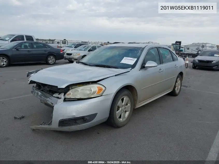 2G1WG5EKXB1119011 2011 Chevrolet Impala Lt