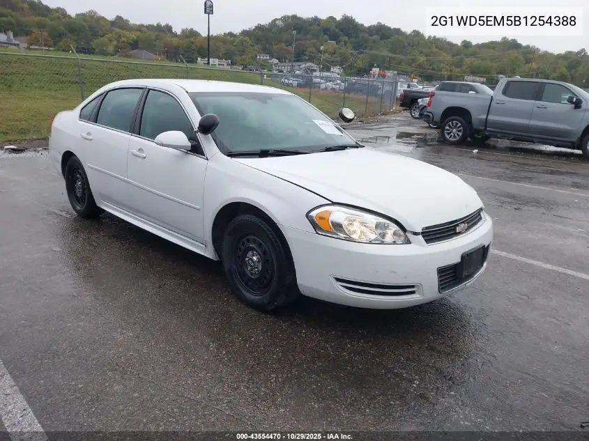2G1WD5EM5B1254388 2011 Chevrolet Impala Police
